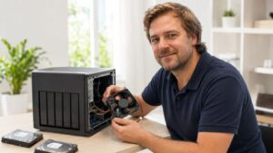 QNAP USB-Backup per Knopfdruck: Sicherung auf externe Festplatte planen