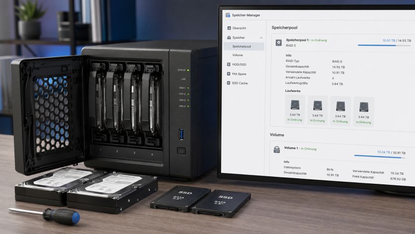 QNAP blinkt rot: Status-LED, Laufwerke und Warnmeldungen richtig einordnen